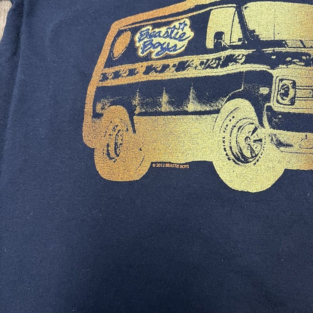 Beastie Boys Van T-Shirt Men's Small Navy Blue Hip Hop Rap Band Graphic Tee - Picture 4 of 7